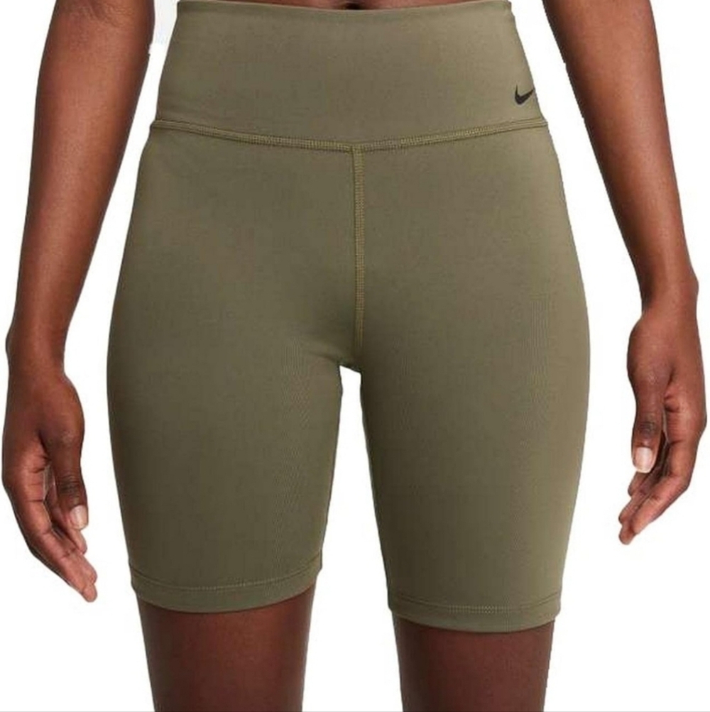 Nike Dri-FIT Womens Olive Training Legging Shorts Size XS